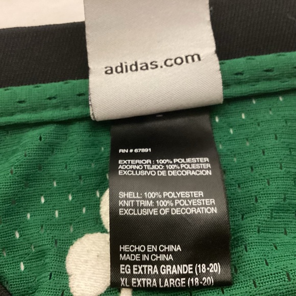 Boston Celtics Szczerbiak Jersey boys size XL length +2 Adidas - Picture 9 of 10